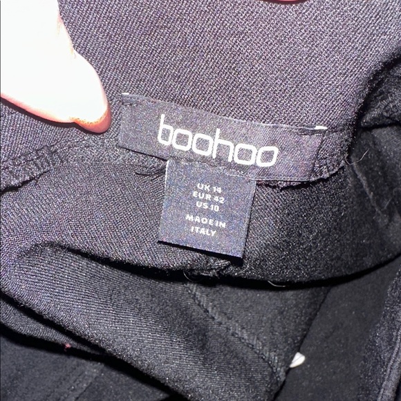 boohoo Black Mini Skirt Business Casual Pockets - Picture 7 of 8